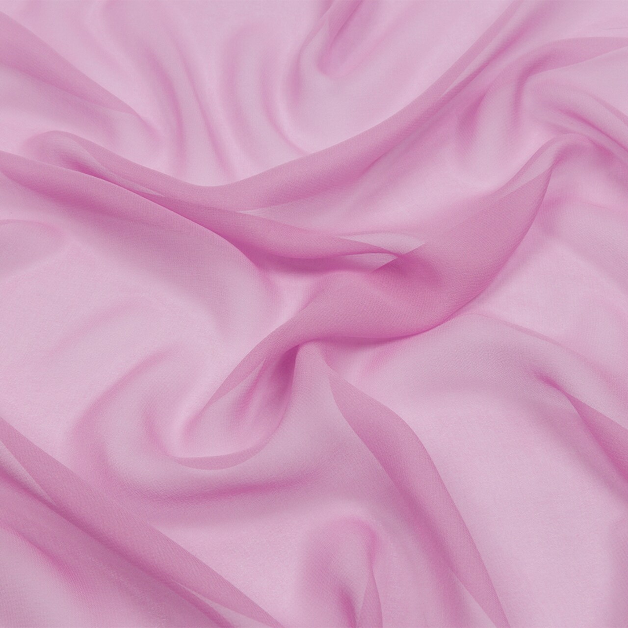 1 Yard Premium Silk Chiffon Regal Orchid Solid Sheer Fabric for Overlays & Ruffles, 44 Inches Width